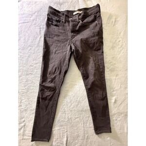 Levi's 311 Shaping Skinny Jeans Womens 28 Gray Dark Wash Mid Rise Stretch Denim